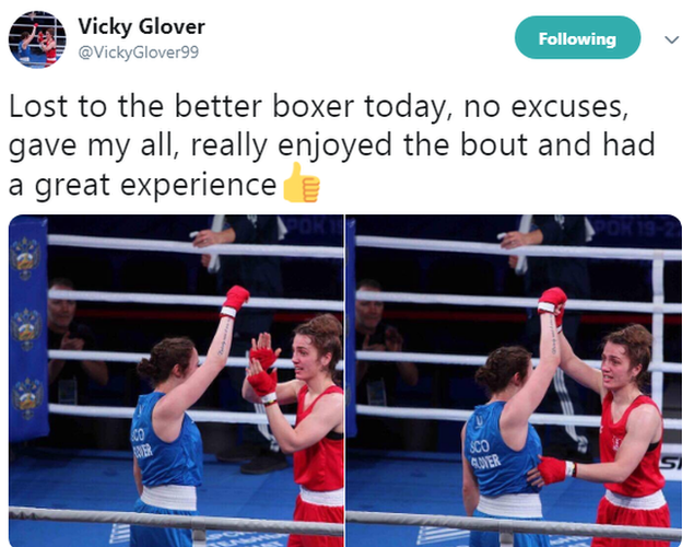Vicky Glover tweet