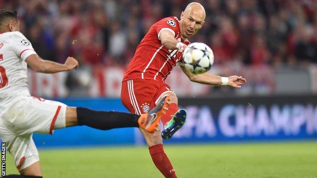 Arjen Robben shoots