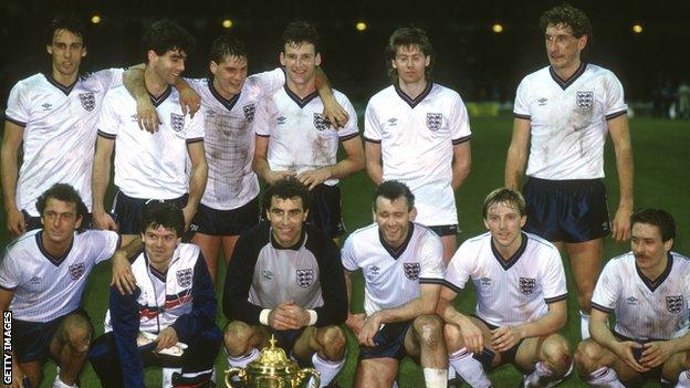 Gary Stevens and Gary Stevens playing for England