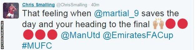 Chris Smalling twitter