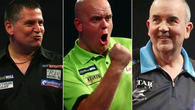 Gary Anderson, Michael van Gerwen, Phil Taylor