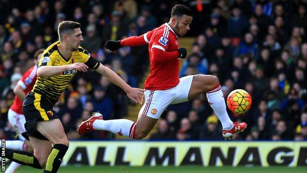 Watford 1 2 Manchester United BBC Sport