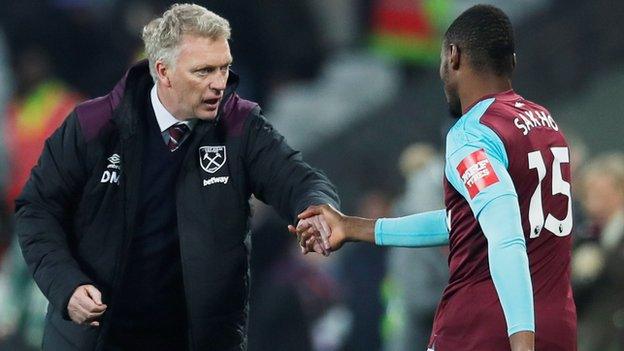 David Moyes and Diafra Sakho