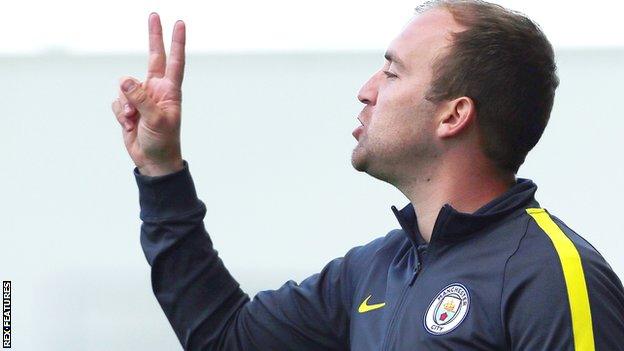 Manchester City Women manager Nick Cushing