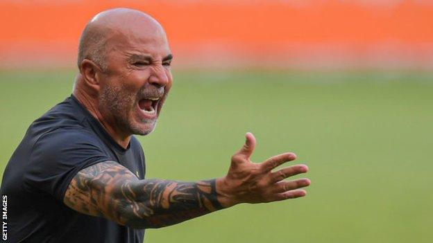 Former Argentina and Chile boss Jorge Sampaoli during a game in charge of Brazilian club Atletico Mineiro