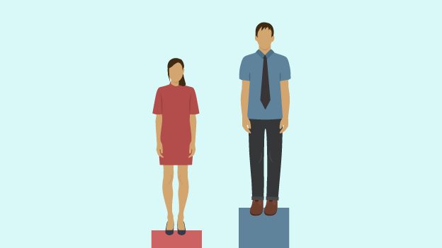 illustration of the gender gap