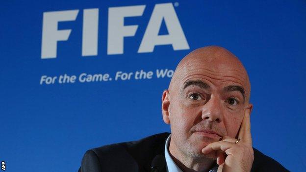 Fifa president Gianni Infantino