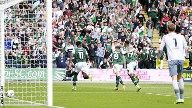 Morgan Whittaker scores for Plymouth Argyle