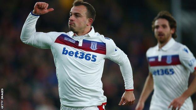 Xherdan Shaqiri was Stoke's best player but needs more support.