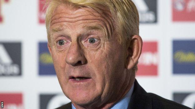 Scotland head coach Gordon Strachan