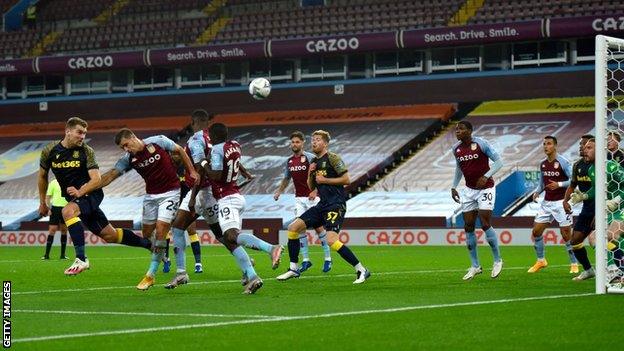 Sam Vokes scores for Stoke against Aston Villa