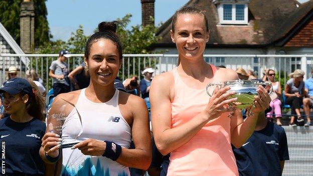 Heather Watson and Magdalena Rybarikova