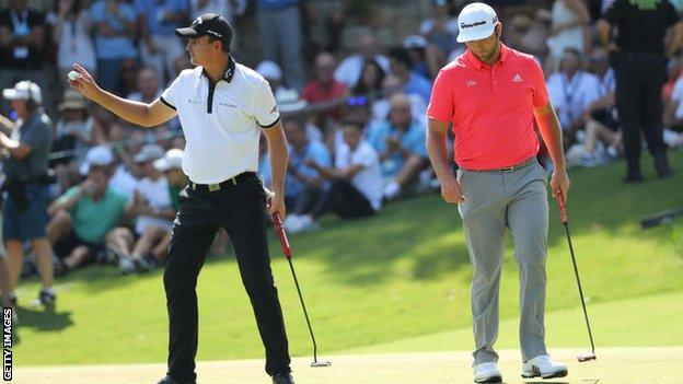 Christiaan Bezuidenhout and Jon Rahm