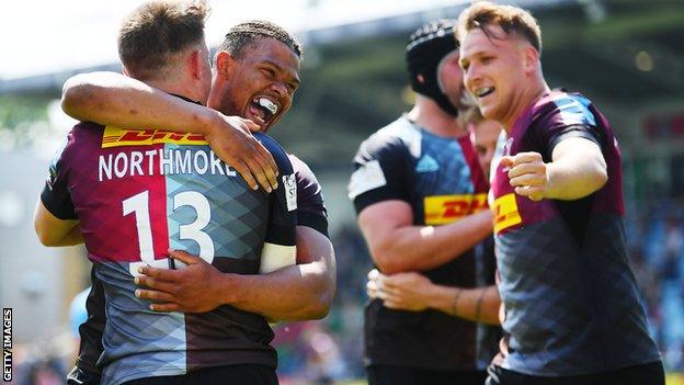 Harlequins celebrate