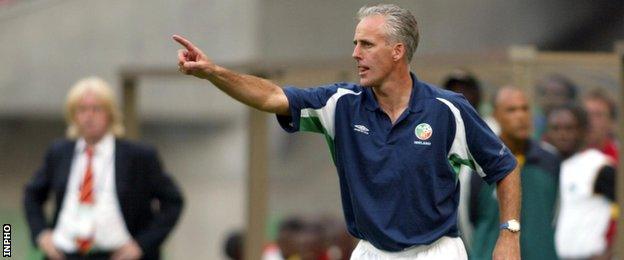 Reaching the knockout stage of the 2002 World Cup in Japan and South Korea was the highlight of McCarthy's first term as Republic of Ireland manager