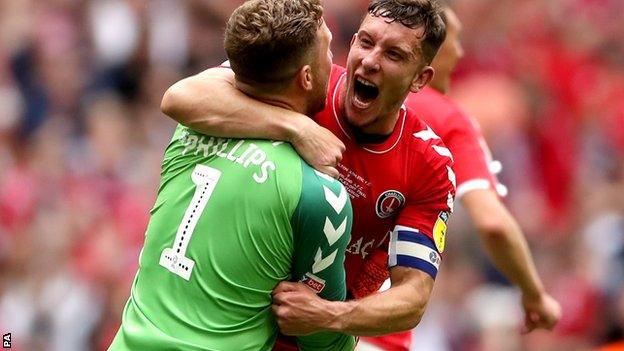 Charlton Athletic celebrate