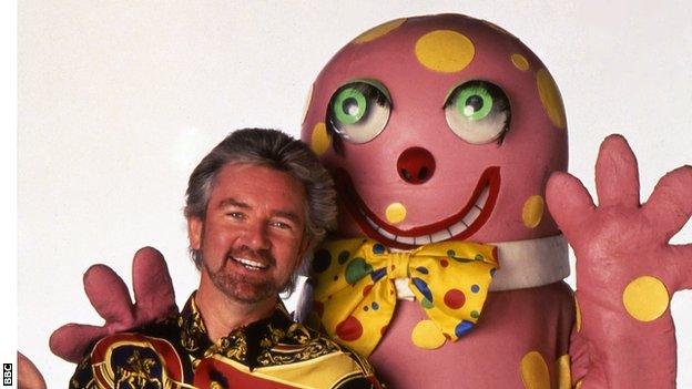 Noel Edmonds and Mr Blobby