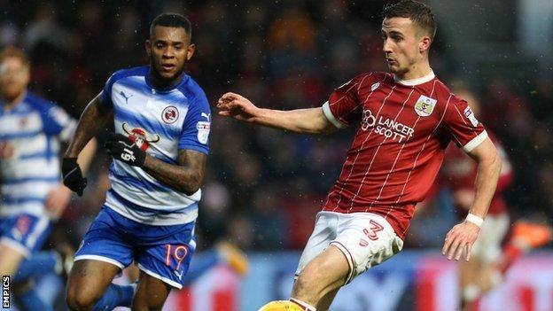 Bristol City's Joe Bryan, seen battling with Reading's Leandro Bacuna, was one of his side's goal heroes in the League Cup win over Manchester United