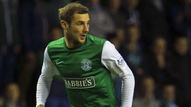 Hibernian midfielder Kevin Thomson in 2013