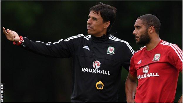 Chris Coleman and his captain Ashley Williams