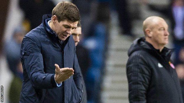 Rangers manager Steven Gerrard