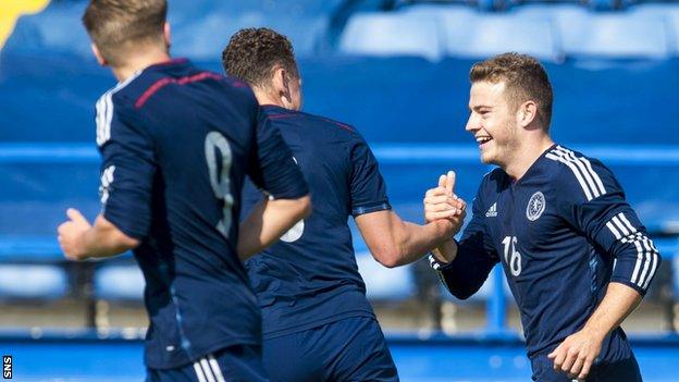 Ryan Fraser celebrates his goal