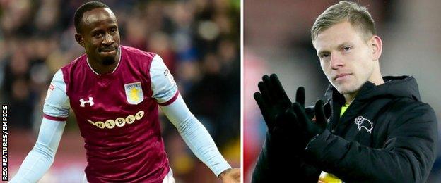 Albert Adomah and Matej Vydra