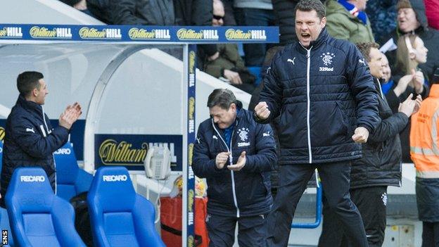 Rangers manager Graeme Murty