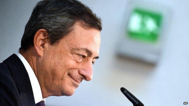 The president of the European Central Bank (ECB), Mario Draghi, s