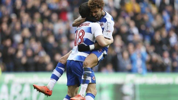 Danny Williams celebrates with Yann Kermorgant