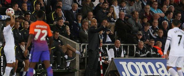 Pep at the Liberty Stadium