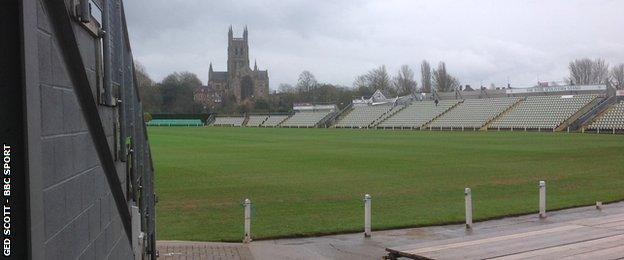 New Road looking unflooded and ready for its 118th summer of first-class cricket