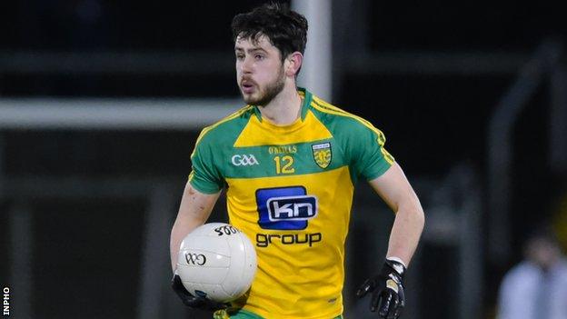 Ryan McHugh sustained an ankle injury late in Donegal's penultimate league game against Monaghan in late March