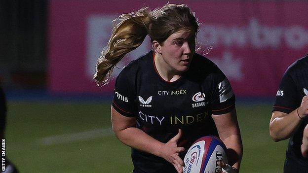 Saracens and England player Poppy Cleall