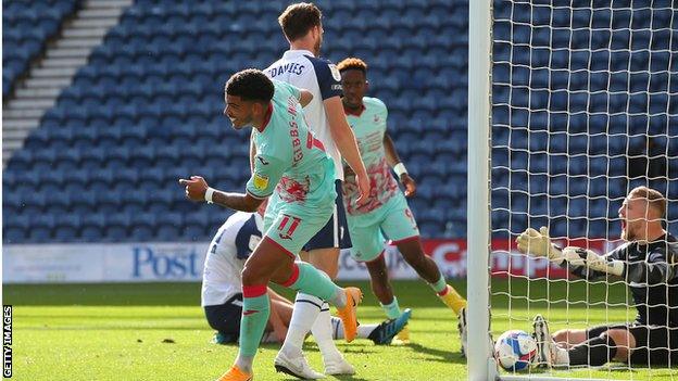 Morgan Gibbs-White celebrates