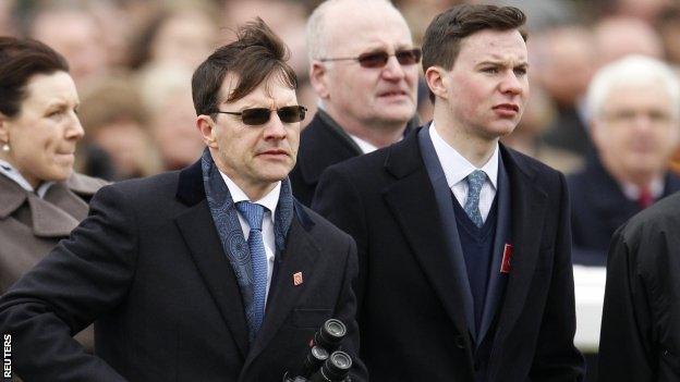 Aidan O'Brien and son Joseph