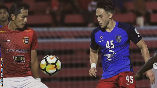 Darren Lok in action for JDT II