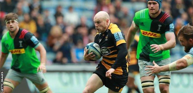 Joe Simpson in action for Wasps