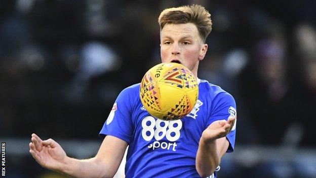 Stephen Gleeson in action for Ipswich Town