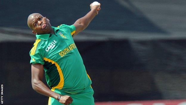 Lonwabo Tsotsobe: Ex-South Africa bowler gets eight-year match-fixing ban - BBC Sport