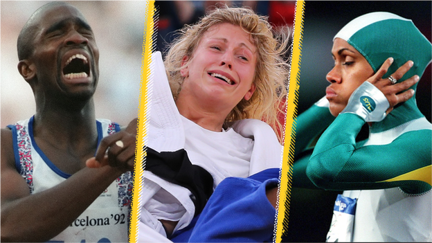 Derek Redmond. Gemma Gibbons and Cathy Freeman