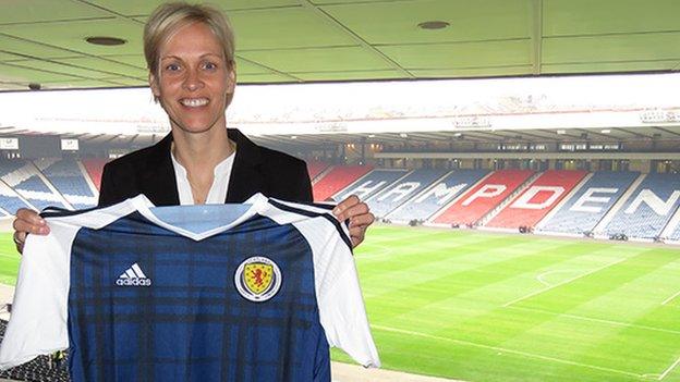 Shelley Kerr at Hampden Park