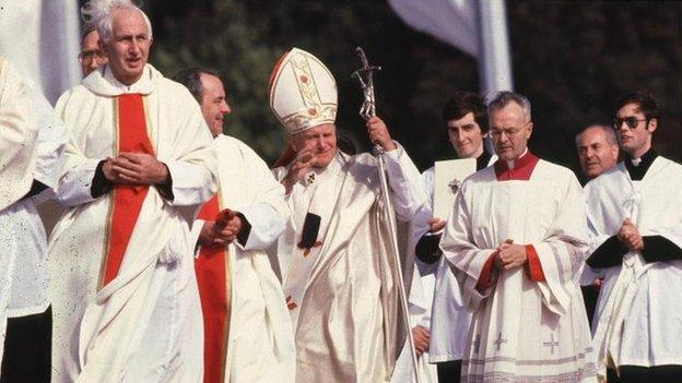 Pope John Paul II in Dublin in 1979