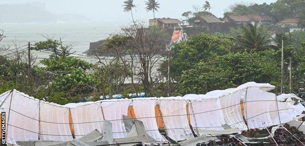 Galle storm damage