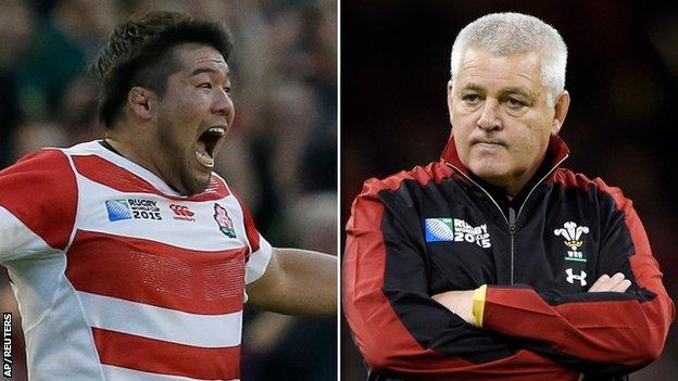 Kensuke Hatakeyama and Warren Gatland