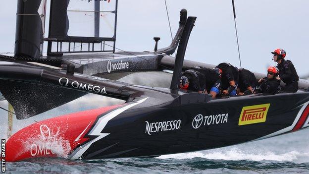 New Zealand compete at America's Cup