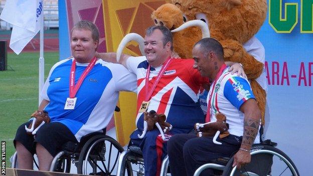 John Stubbs at the 2013 World Para-Archery Championships in Thailand