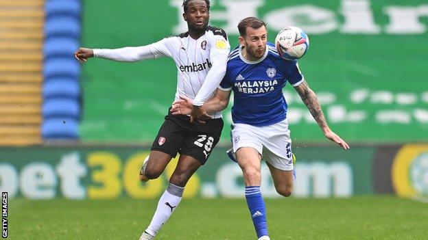 Cardiff's Joe Ralls battles to retain possession