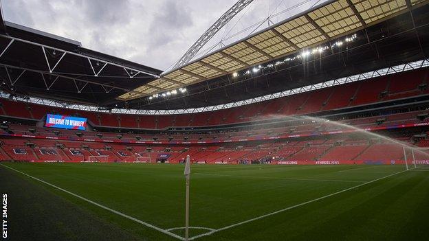 A general view of Wembley