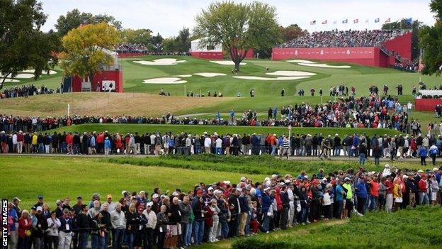 A general view of Hazeltine golf course